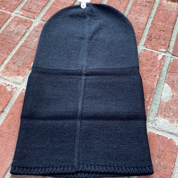 Michael Kors Black Knit/Silver Studs Logo Beanie - Picture 7 of 8